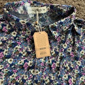 Natural Life Long Floral Dress